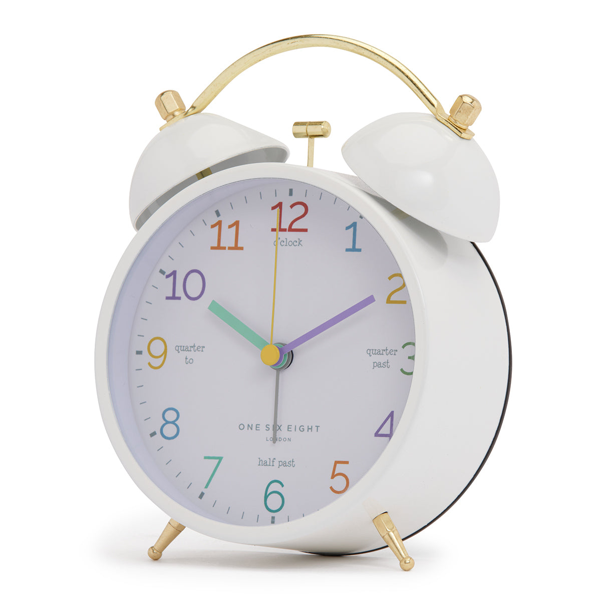 LEARN The Time White Alarm Clock