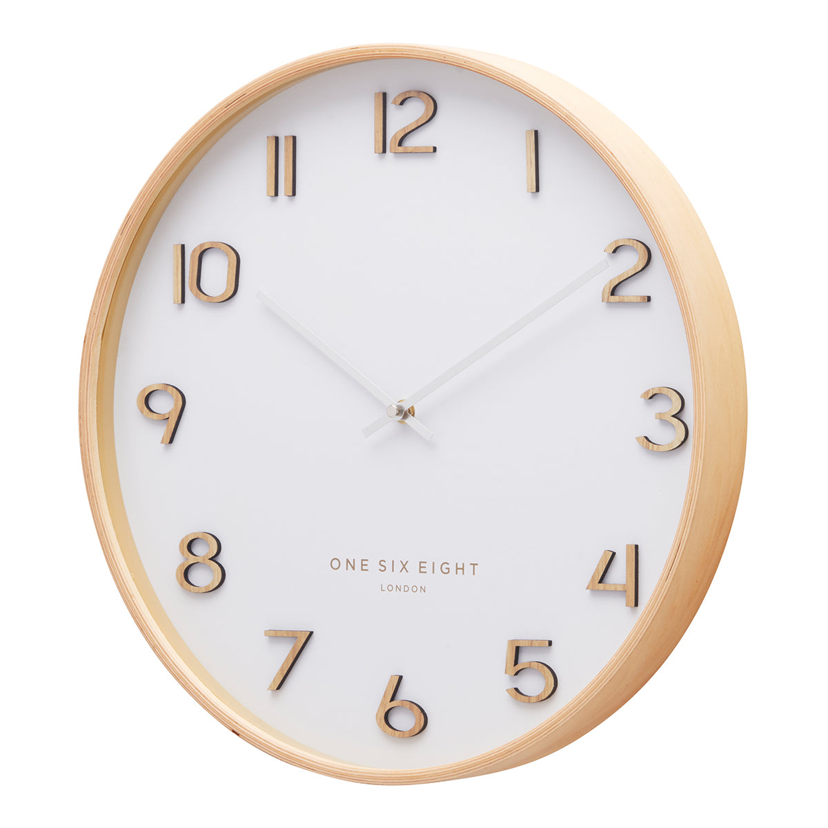 WALLACE White 53cm Silent Wall Clock