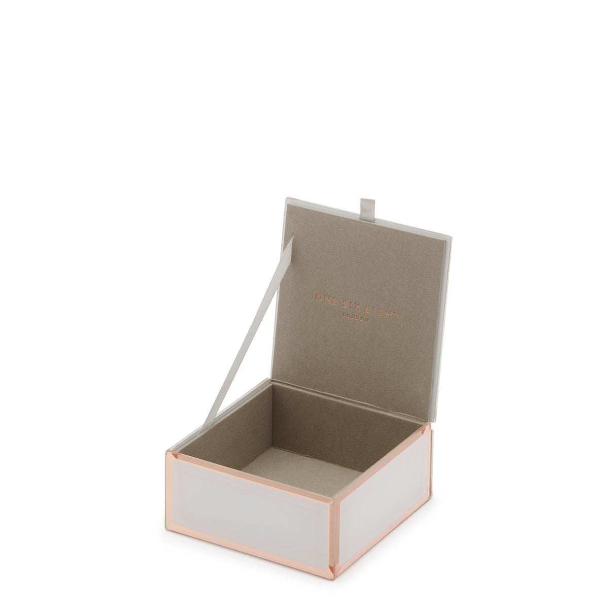 SARA White / Rose Gold Small Jewellery Box