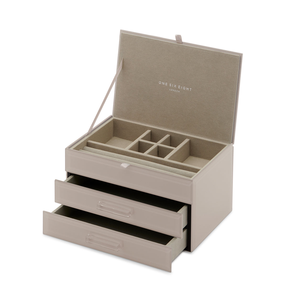 GABRIELLA Cool Grey Medium Jewellery Box